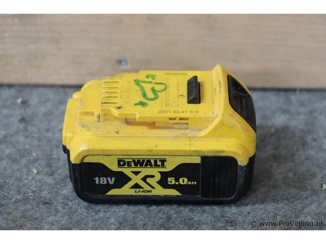 Dewalt xr accu dcb184, 18v, 5.0ah - afbeelding 1 van  3