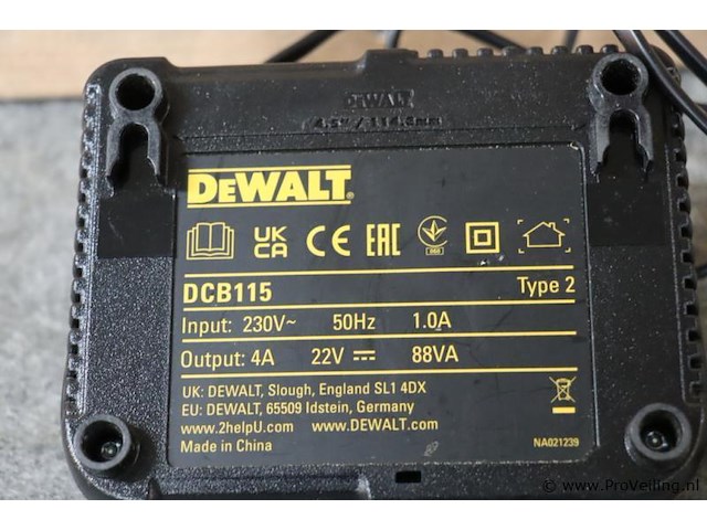 Dewalt xr acculader dcb115 type 2 - afbeelding 4 van  4