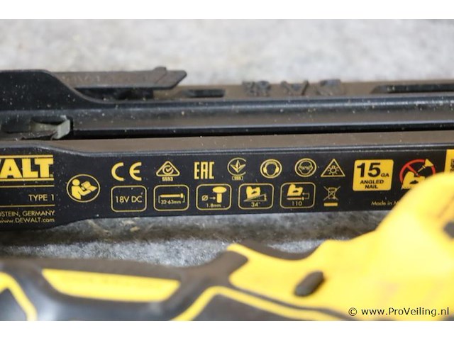 Dewalt xr afwerktacker dcn650n, 18v, type 1 - afbeelding 6 van  7