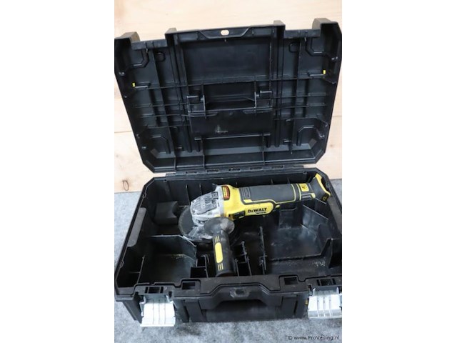 Dewalt xr haakse slijper dcg405, 18v, type 1 incl. opbergkoffer - afbeelding 1 van  8