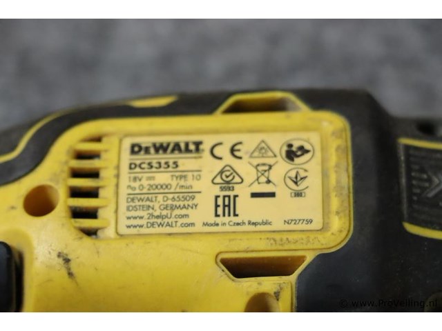 Dewalt xr oscillerende multitool dcs355 dcs355nt incl. opbergkoffer - afbeelding 9 van  12