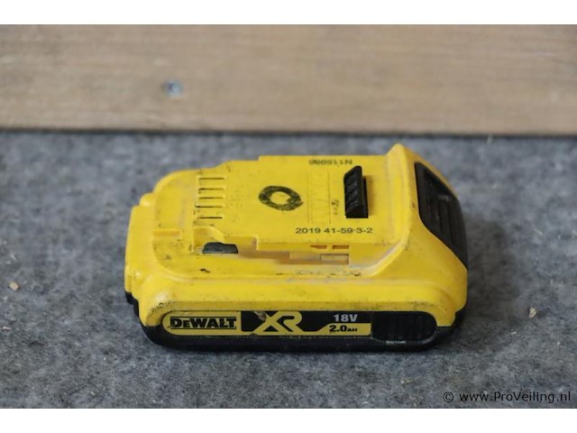Dewalt xr schuifaccu dcb183, 18v, 2.0ah - afbeelding 1 van  3