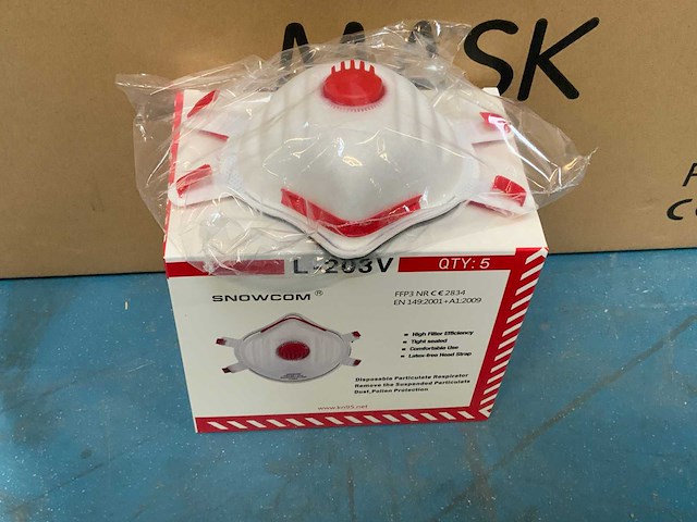 Dfnd cupmodel ffp2 met ventiel stofmasker - afbeelding 2 van  4