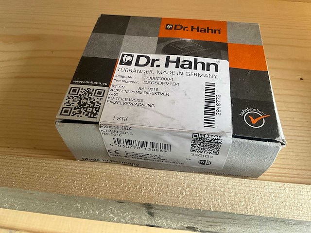 Dhr. hahn - kt-sn ral 9016 - deurscharnier - deurbeslag (68x) - afbeelding 2 van  8