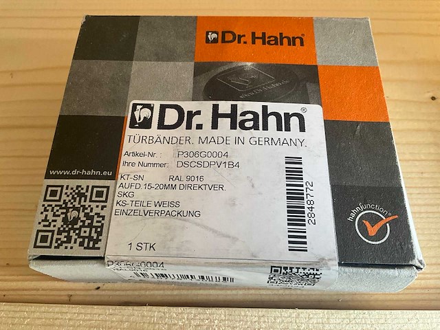 Dhr. hahn - kt-sn ral 9016 - deurscharnier - deurbeslag (68x) - afbeelding 3 van  8