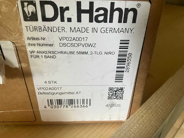 Dhr. hahn - oplegscharnier - rs/ls ev1 at type 4 - deurbeslag (4x) - afbeelding 6 van  7
