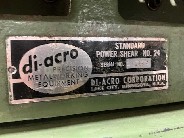Di-acro power shear 24 guillotineschaar - afbeelding 7 van  7