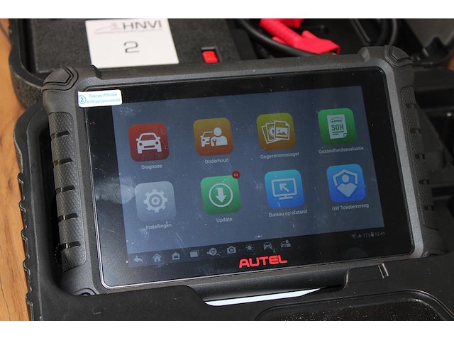 Diagnoseapparraat autel maxicheck mx900 in kunststof koffer met voedings- en connectiekabel. - afbeelding 3 van  5