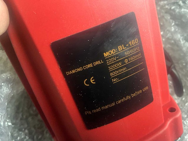 Diamand core drill - bl-160 - onderdelen diamantboormachine (3x) - afbeelding 3 van  5