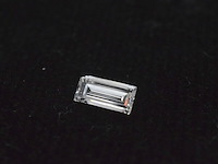 Diamant - 0.23 carat natuurlijke baguette geslepen diamant (gecertificeerd) - afbeelding 1 van  2