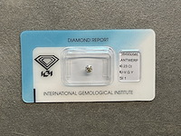 Diamant - 0.23 carat natuurlijke diamant (gecertificeerd)