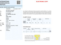 Diamant - 0.23 carat natuurlijke diamant (gecertificeerd) - afbeelding 3 van  3