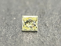 Diamant - 0.23 carat prinses geslepen diamant (gecertificeerd) - afbeelding 1 van  6