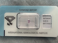 Diamant - 0.26 carat natuurlijke diamant peer geslepen (gecertificeerd)