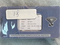 Diamant - 0.26 carat natuurlijke diamant peer geslepen (gecertificeerd) - afbeelding 2 van  3