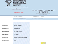 Diamant - 0.26 carat natuurlijke diamant peer geslepen (gecertificeerd) - afbeelding 3 van  3