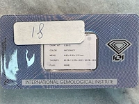 Diamant - 0.26 carat natuurlijke diamant peer geslepen (gecertificeerd) - afbeelding 2 van  5