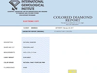 Diamant - 0.26 carat natuurlijke diamant peer geslepen (gecertificeerd) - afbeelding 3 van  5