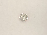 Diamant - 0.26 carat natuurlijke roze gekleurde briljant geslepen diamant - afbeelding 1 van  4