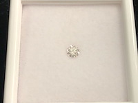 Diamant - 0.26 carat natuurlijke roze gekleurde briljant geslepen diamant - afbeelding 2 van  4