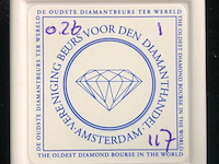 Diamant - 0.26 carat natuurlijke roze gekleurde briljant geslepen diamant - afbeelding 4 van  4