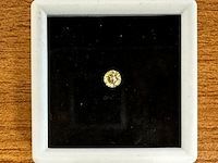 Diamant - 0.27 carat natuurlijke gele diamant - afbeelding 1 van  3