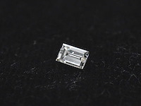Diamant - 0.28 carat echte baguette geslepen diamant (gecertificeerd) - afbeelding 1 van  3