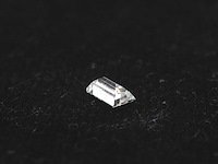 Diamant - 0.28 carat echte baguette geslepen diamant (gecertificeerd) - afbeelding 2 van  3