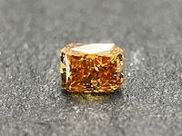 Diamant - 0.29 carat natuurlijk oranje diamant (gecertificeerd)
