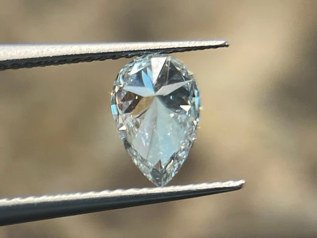 Diamant - 0.29 carat peer geslepen diamant (gecertificeerd) - afbeelding 4 van  7