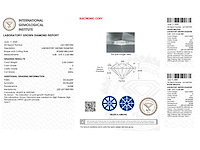 Diamant - 0.30 carat briljant geslepen diamant (gecertificeerd) - afbeelding 3 van  4