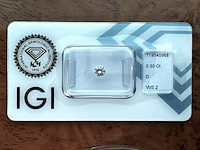Diamant - 0.30 carat echte natuurlijke starcut briljant geslepen diamant (gecertificeerd) - afbeelding 1 van  5