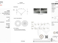 Diamant - 0.30 carat echte natuurlijke starcut briljant geslepen diamant (gecertificeerd) - afbeelding 3 van  5