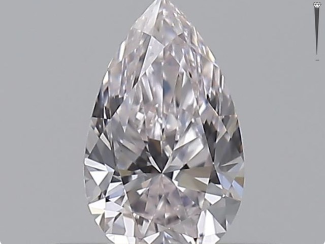 Diamant - 0.30 carat natuurlijke roze diamant (gecertificeerd) - afbeelding 1 van  4