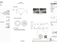 Diamant - 0.30 carat natuurlijke starcut briljant geslepen diamant (gecertificeerd) - afbeelding 3 van  5