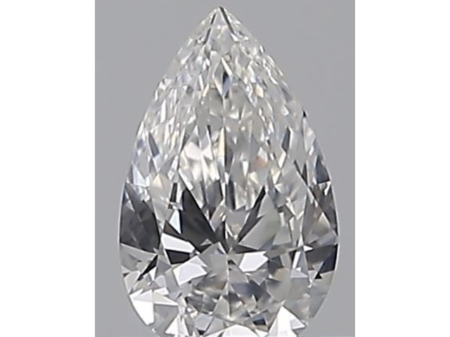 Diamant - 0.30 carat peer geslepen diamant (gecertificeerd) - afbeelding 1 van  3