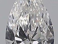 Diamant - 0.30 carat peer geslepen diamant (gecertificeerd)
