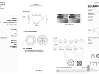 Diamant - 0.31 carat natuurlijke starcut briljant geslepen diamant (gecertificeerd) - afbeelding 3 van  5