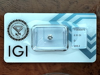 Diamant - 0.31 carat natuurlijke starcut briljant geslepen diamant (gecertificeerd) - afbeelding 1 van  3