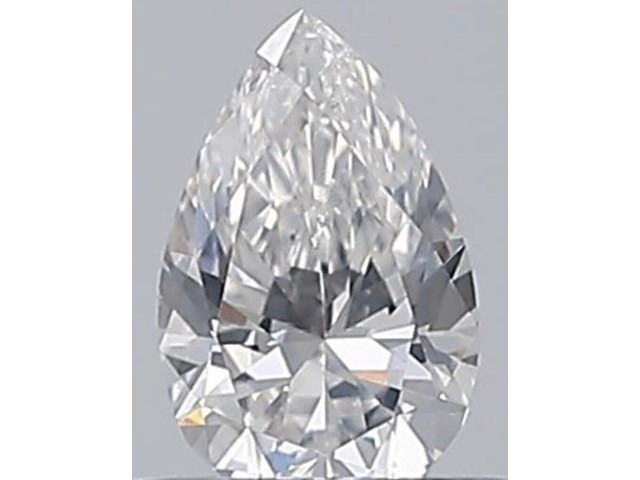 Diamant - 0.33 carat peer geslepen diamant (gecertificeerd) - afbeelding 1 van  5