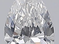 Diamant - 0.33 carat peer geslepen diamant (gecertificeerd) - afbeelding 1 van  5