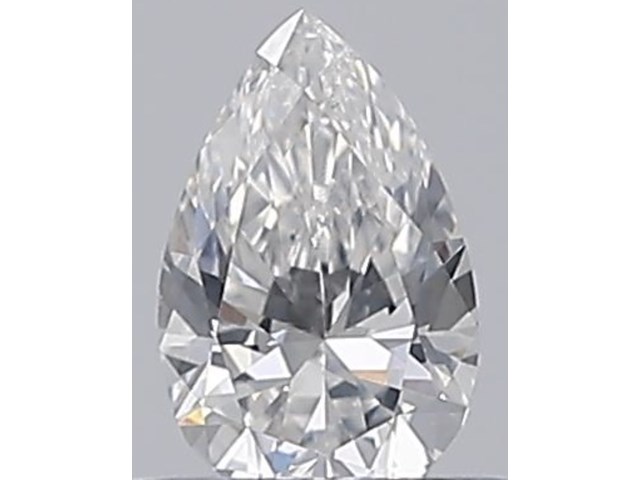 Diamant - 0.33 carat peer geslepen diamant (gecertificeerd) - afbeelding 1 van  3