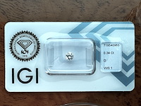 Diamant - 0.34 carat echte natuurlijke starcut briljant geslepen diamant (gecertificeerd)