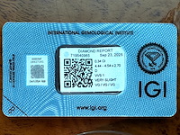 Diamant - 0.34 carat natuurlijke starcut briljant geslepen diamant (gecertificeerd) - afbeelding 2 van  5