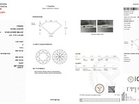Diamant - 0.35 carat natuurlijke starcut briljant geslepen diamant (gecertificeerd) - afbeelding 3 van  5