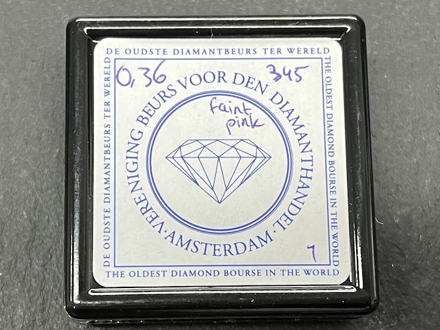 Diamant - 0.36 carat natuurlijke briljant geslepen diamant (gia gecertificeerd) - afbeelding 3 van  3