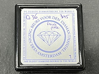 Diamant - 0.36 carat natuurlijke briljant geslepen diamant (gia gecertificeerd) - afbeelding 3 van  3