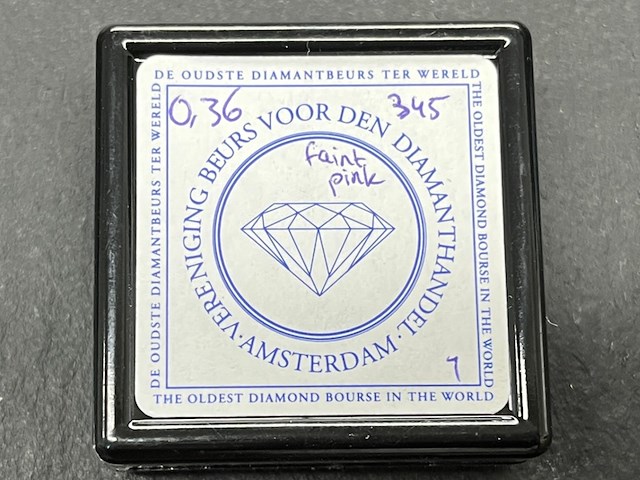 Diamant - 0.36 carat natuurlijke briljant geslepen diamant (gia gecertificeerd) - afbeelding 3 van  5
