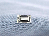 Diamant - 0.37 carat echte baguette geslepen diamant (gecertificeerd) - afbeelding 1 van  3
