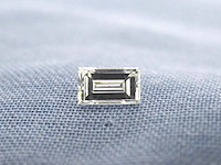 Diamant - 0.37 carat natuurlijke baguette geslepen diamant (gecertificeerd) - afbeelding 1 van  4